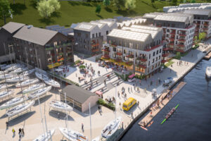 Baltic Wharf Development CGI from Acorn