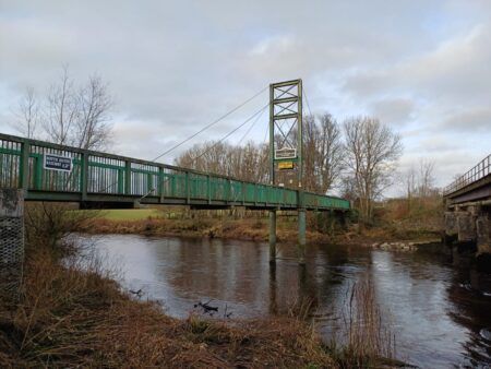 The River Dart foot crossing with possible access for a cyclepath