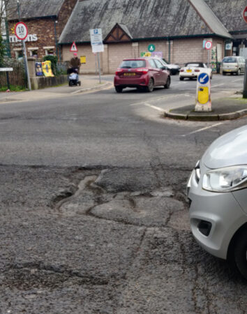 Morrissons Totnes Pothole