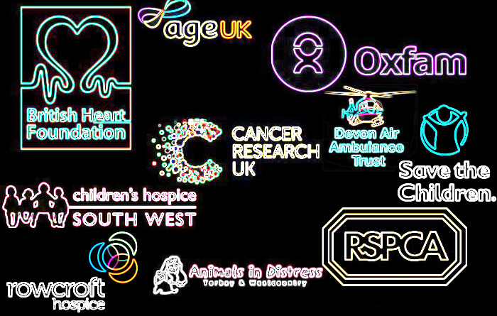 Totnes Charity Shop Logos