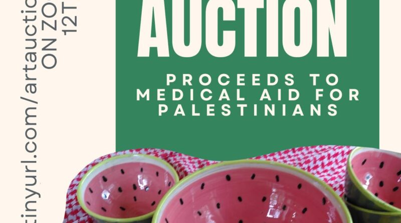 Art Auction for Palestine Poster