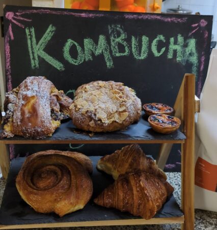 Pastries at the Lighthouse cafe Totnes