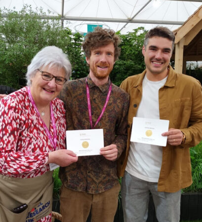 Chris Hull and Sid Hill win Gold in the All About Plants Category at RHS 2024 