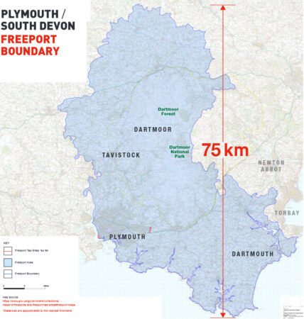 Dartmoor 75km Freeport Map