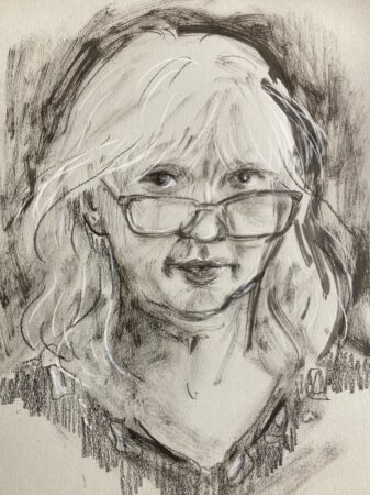 "it’s trickier in the mirror, I think I’ll stick to drawing other people in future."