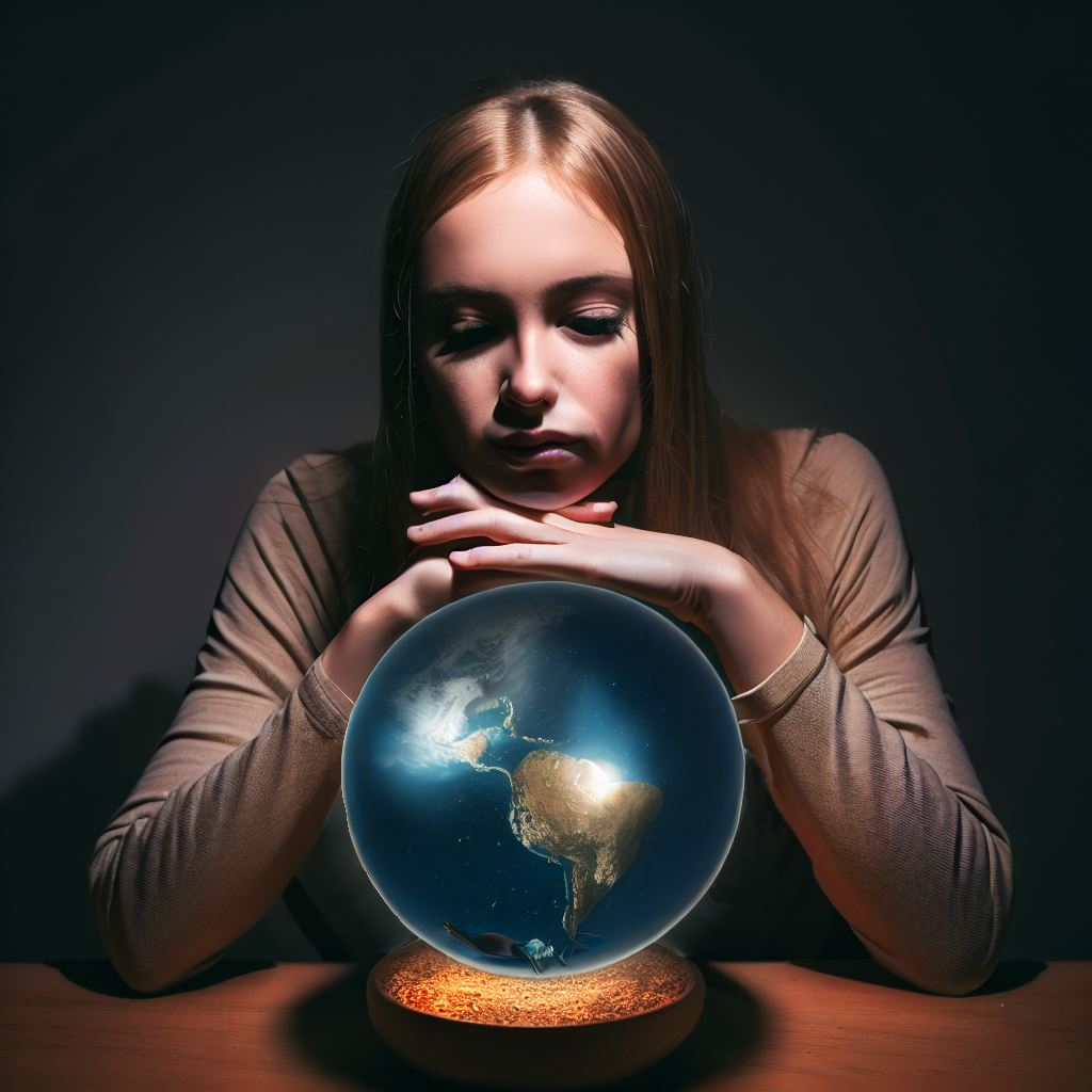 Look Upon the World - AI image edited by Peter Shearn