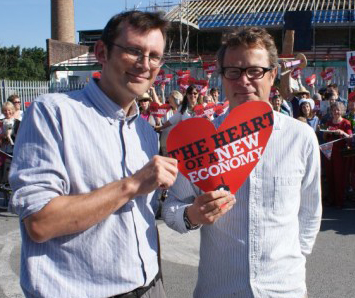 Rob Hopkins and Hugh Fearnley-Whittingstall