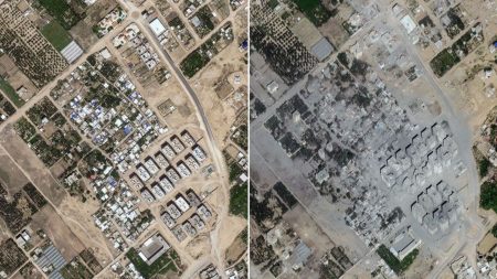 Izbat Beit Hanoun Before and After - image courtesy of freeastroscience.com