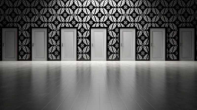 Photo by Pixabay: https://www.pexels.com/photo/seven-white-closed-doors-277593/
