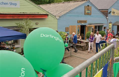 "The Shops" at Dartington in happier times - image courtesy Visit Totnes