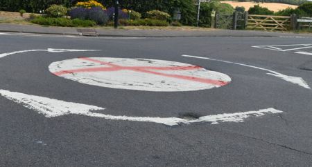St George flag roundabout mock-up
