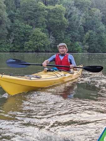 canoe on River Dart