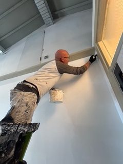 Paddy Hill Painting the Centre