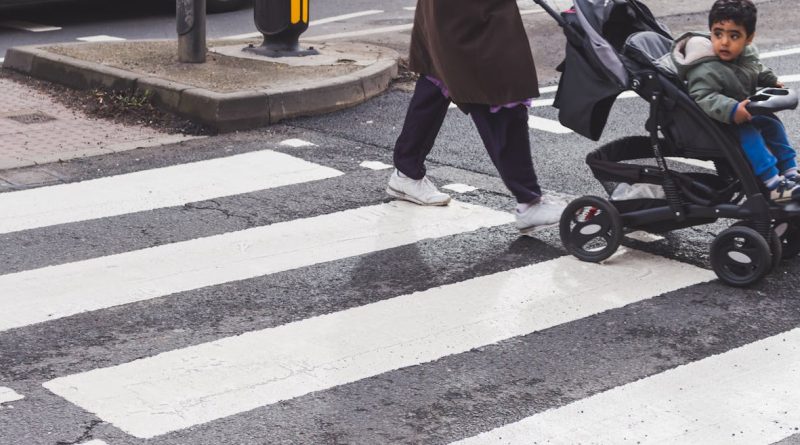 Photo by Dom J: https://www.pexels.com/photo/person-pushing-stroller-crosswalk-on-pedestrian-lane-365813/