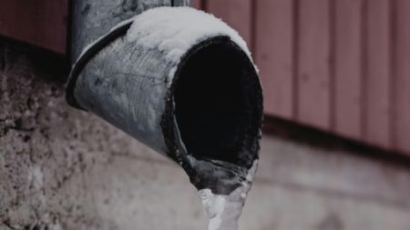 Frozen pipe image courtesy South West Water