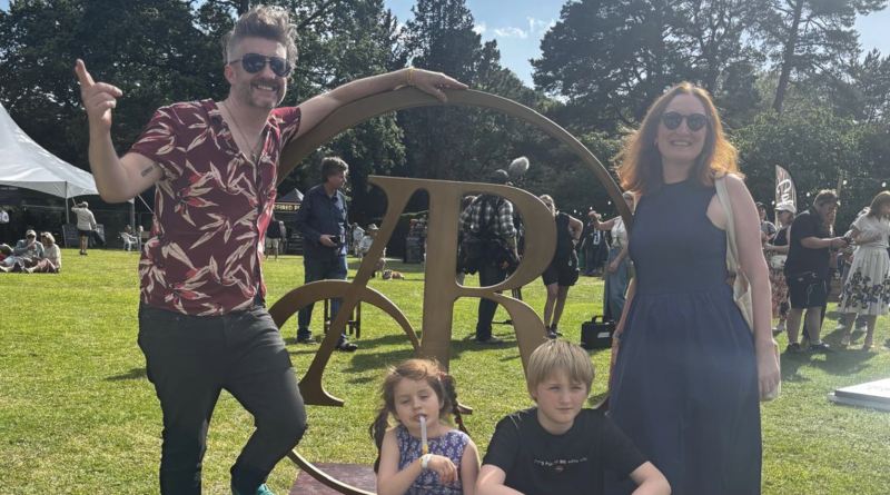 Andy Hill and family at the Antiques Roadshow - Dartington